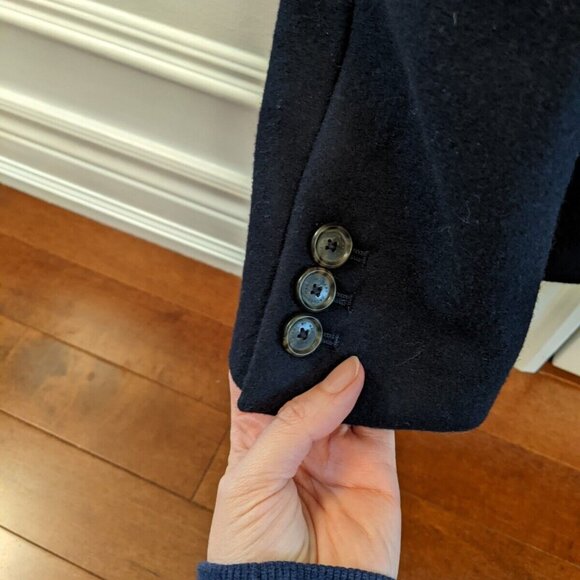 Marc by Marc Jacobs women's navy blue wool blazer in size 4 - Picture 8 of 11